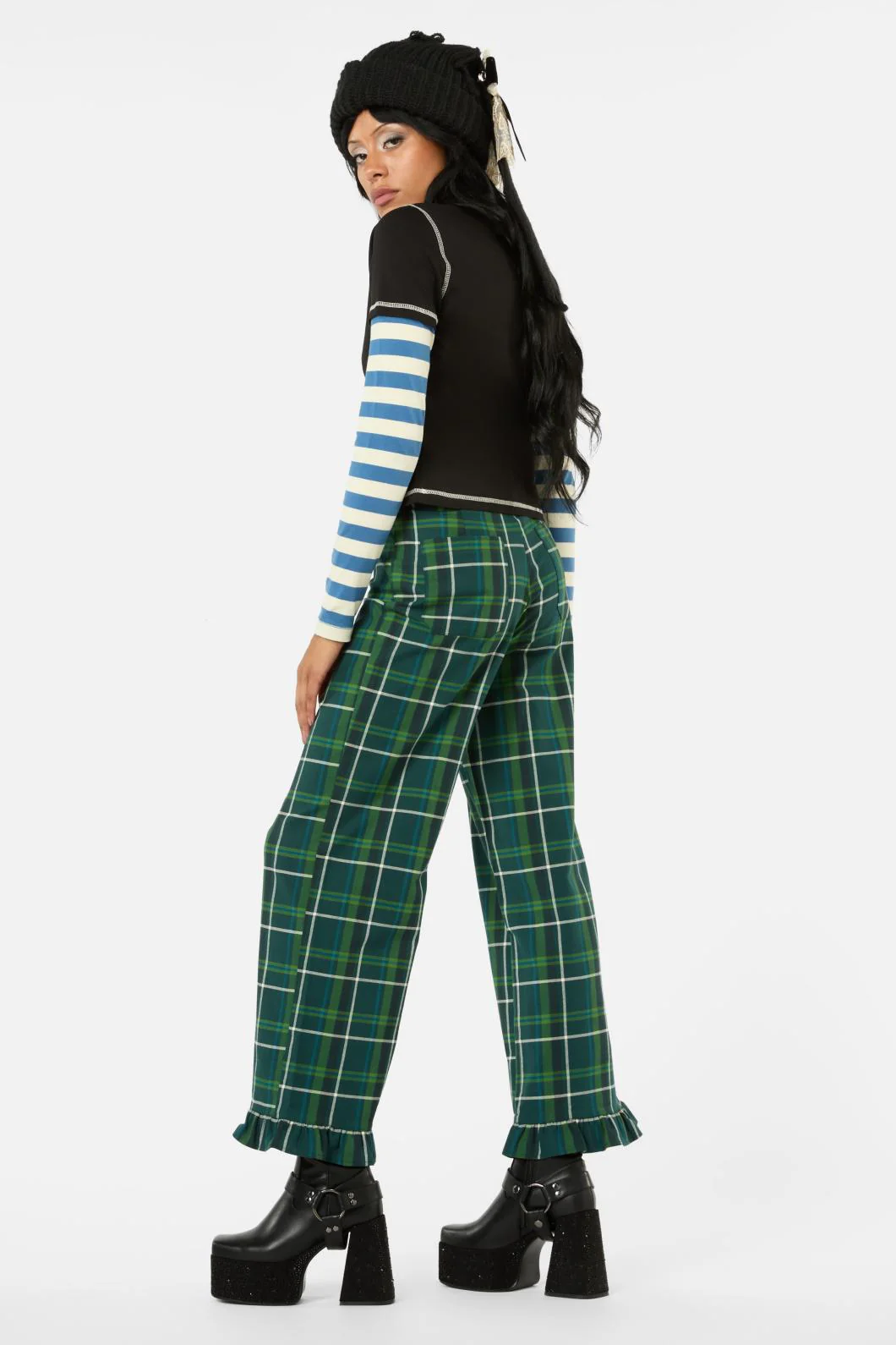 Iykyk Long Contrast Sleeve Top - Image 4