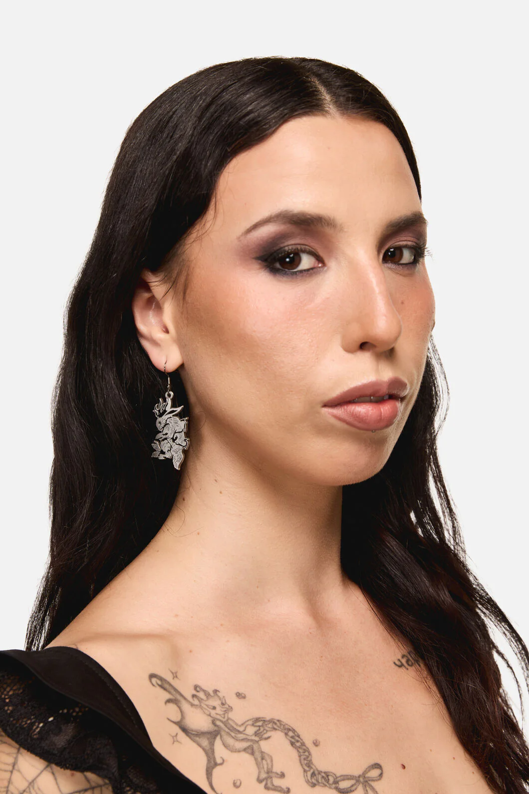 Jackalope Metal Earrings