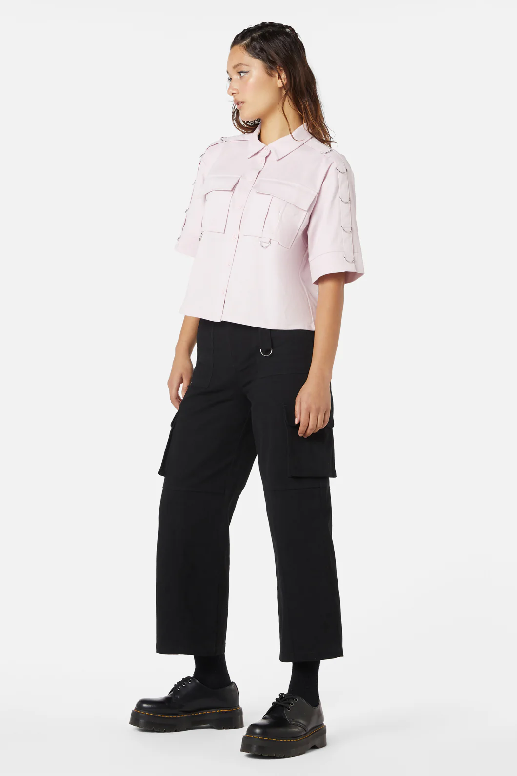 Jagger O-Ring Crop Blouse - Image 3