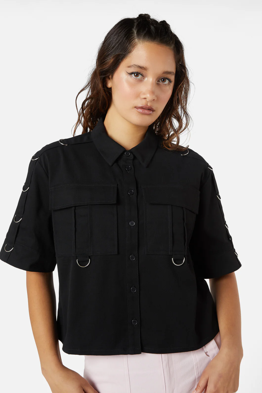 Jagger O-Ring Crop Blouse - Image 8