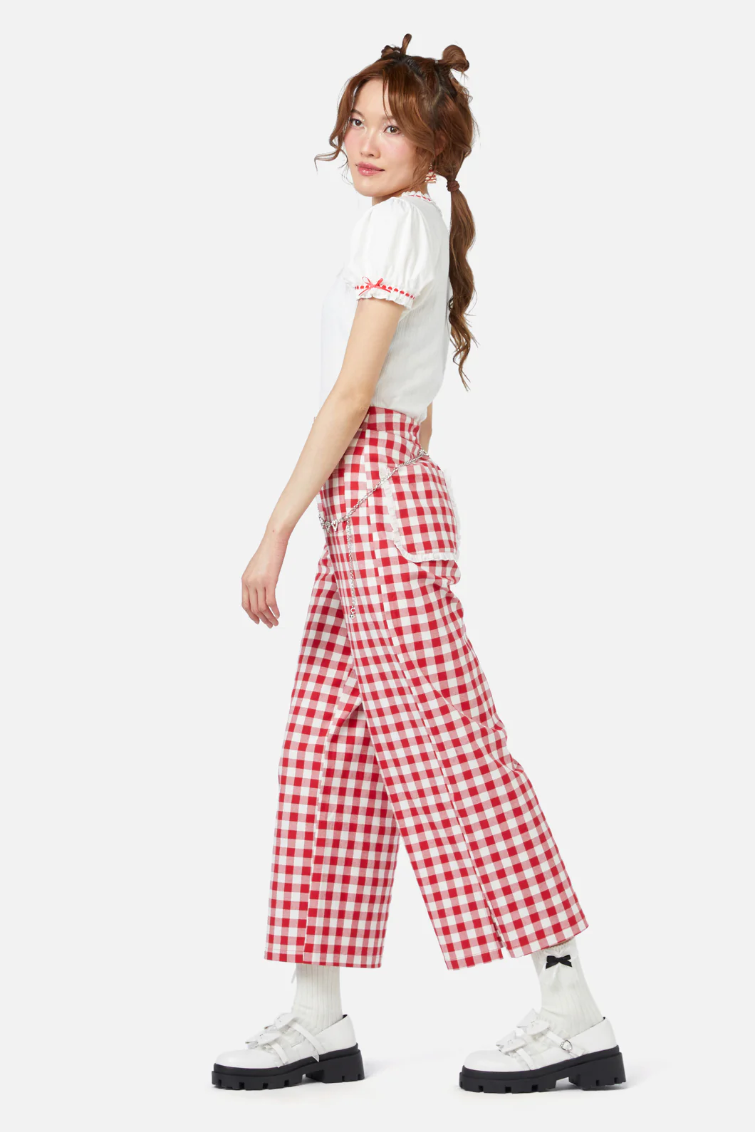 Jam Gingham Wide Leg Pant - Image 3