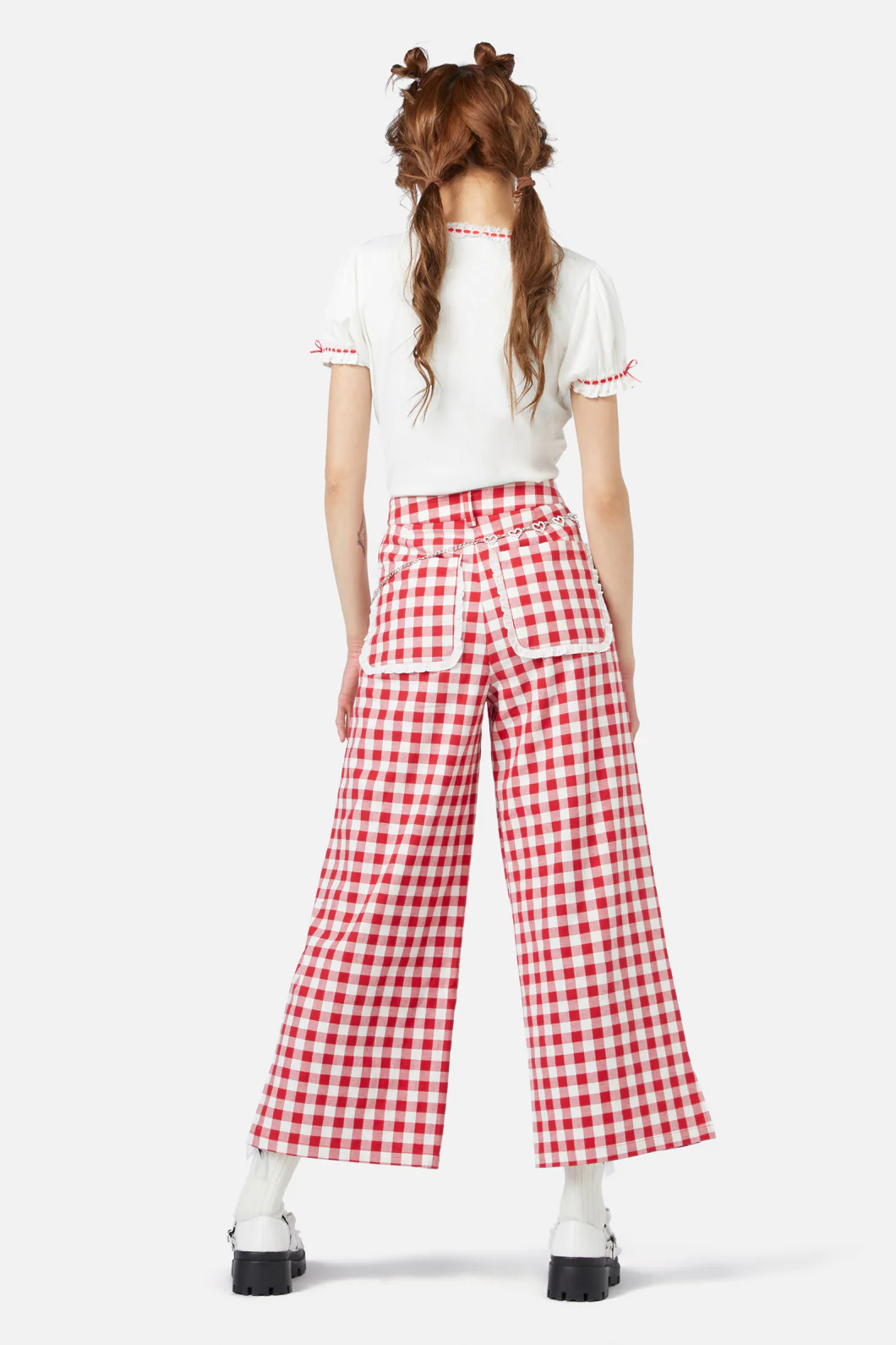 Jam Gingham Wide Leg Pant - Image 4