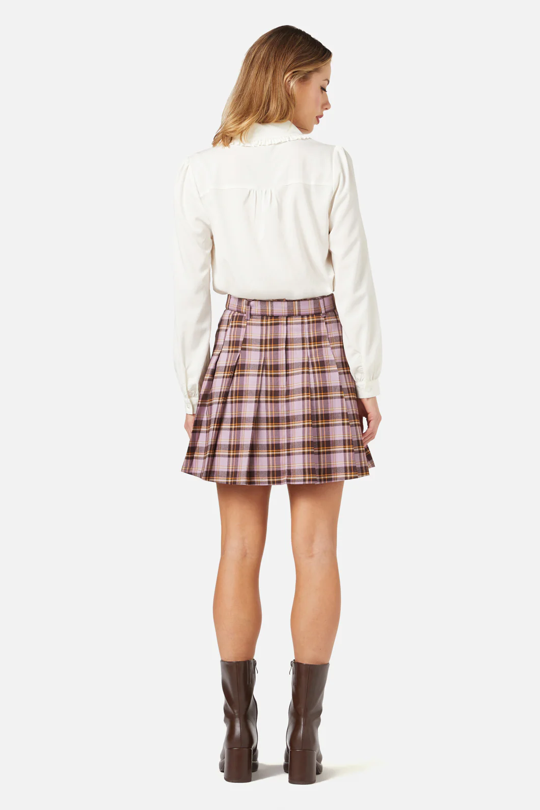 Jeannie Check Mini Skirt - Image 4