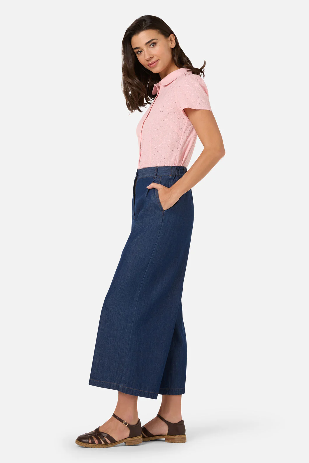 Joe Chambray Denim Culotte - Image 3
