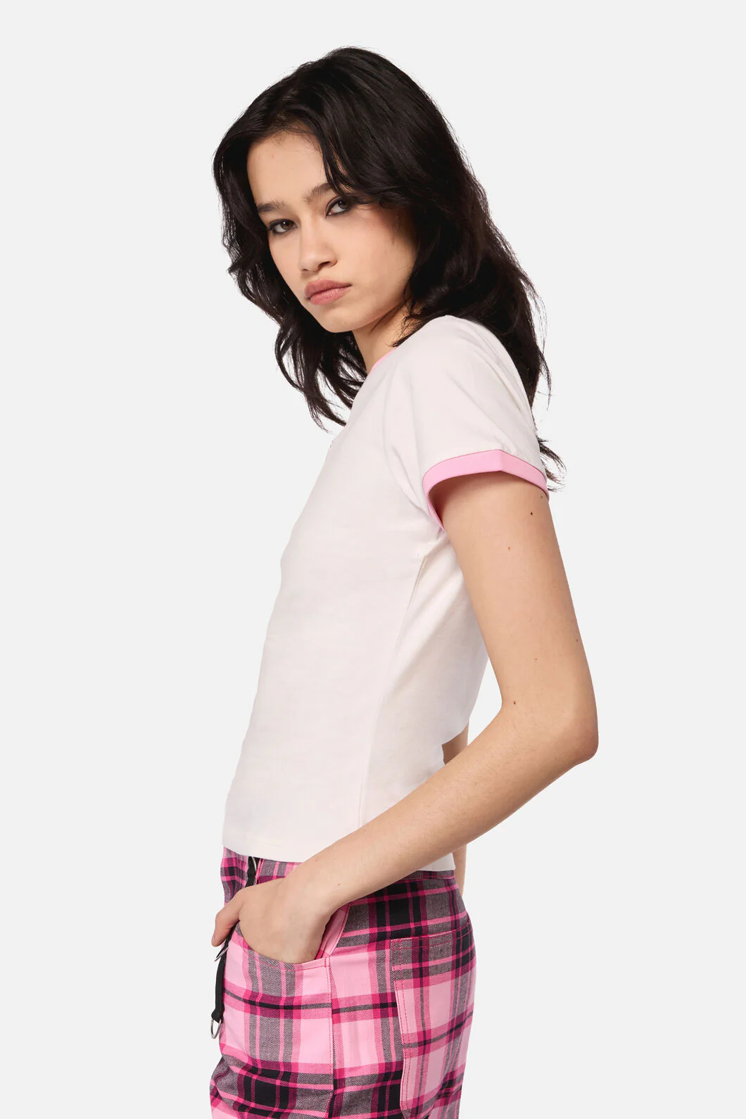 Just A Girl Fitted T-Shirt - Image 2