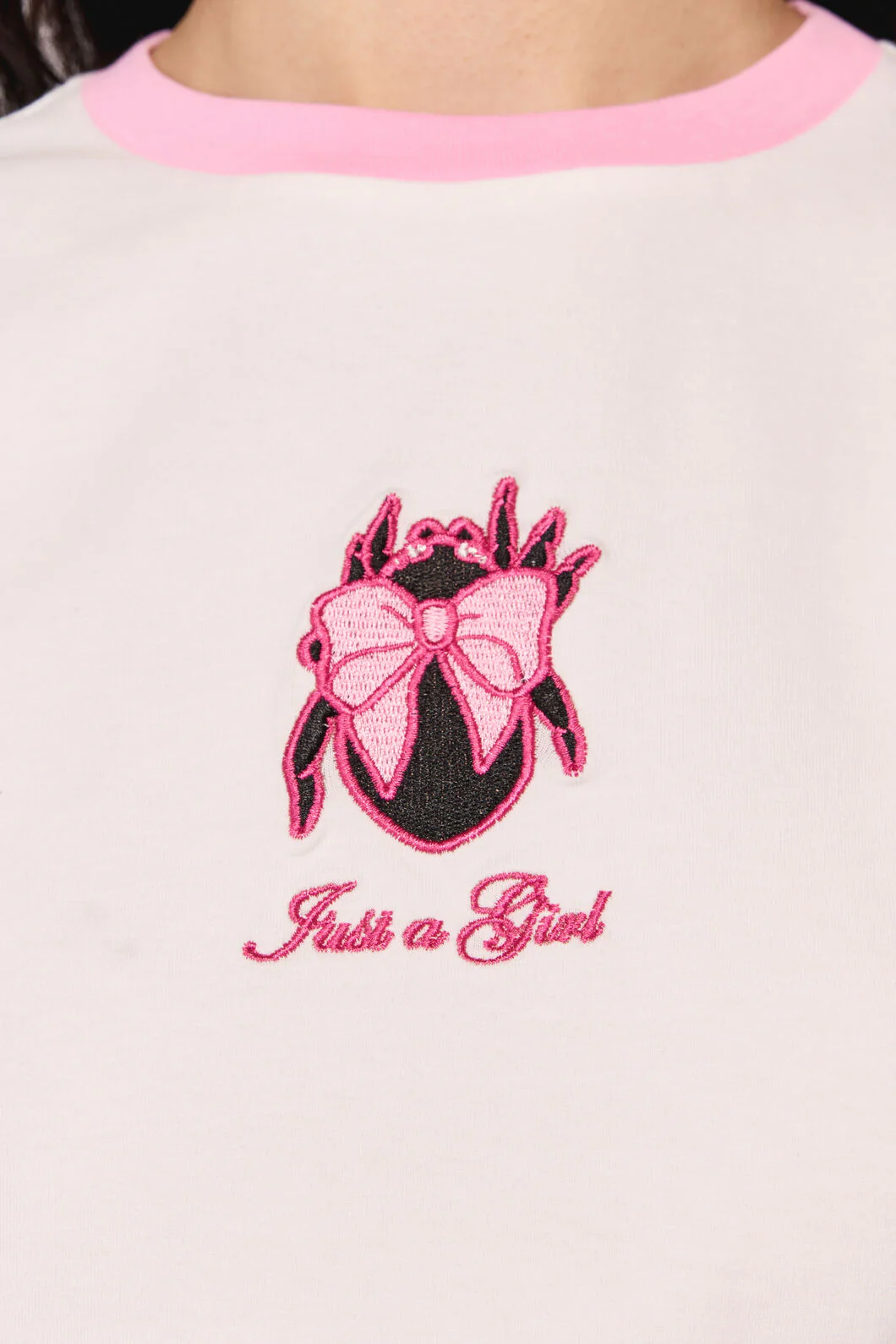 Just A Girl Fitted T-Shirt - Image 5