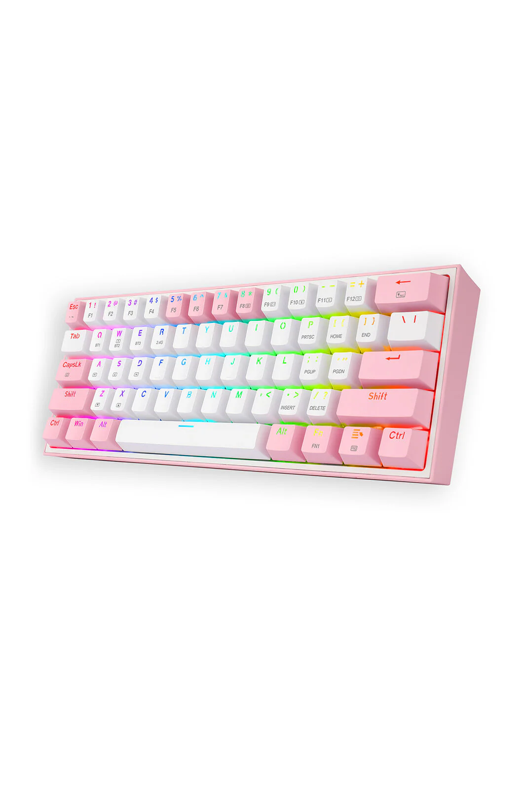 Redragon K616-RGB Fizz Pro White Pink 65% Tri-Mode Wireless Mechanical Gaming Keyboard - Image 11