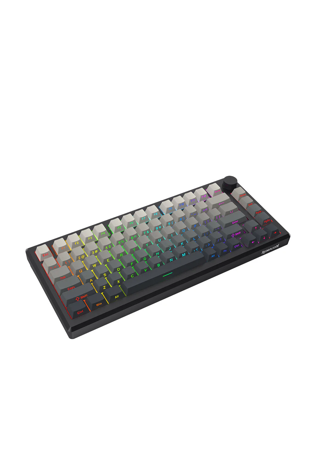 Redragon K673SP RGB Pro Geb Gradient Black 75% Gasket Wireless Mechanical Keyboard - Image 4
