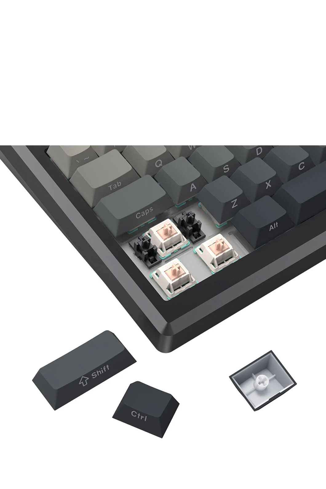 Redragon K673SP RGB Pro Geb Gradient Black 75% Gasket Wireless Mechanical Keyboard - Image 8