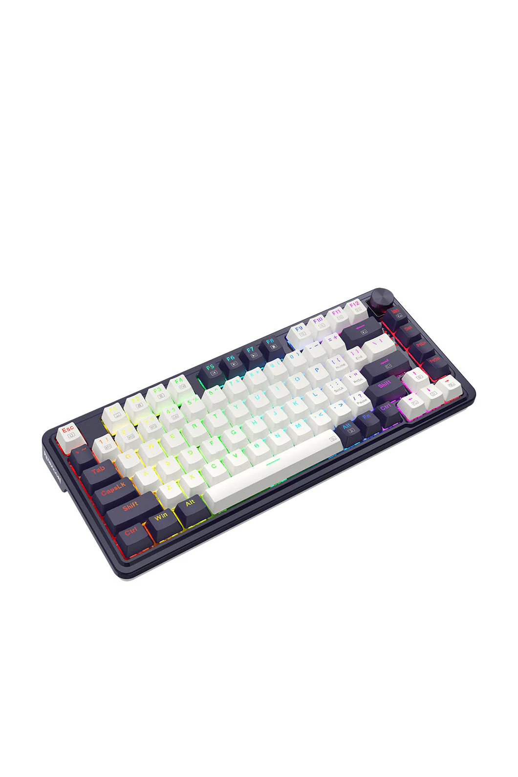 Redragon K673WB RGB Pro White Black 75% Gasket Wireless Mechanical Keyboard - Image 5