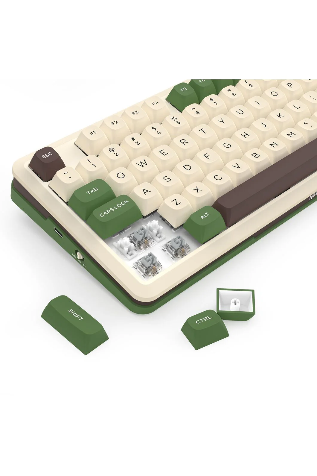 Redragon K681CGC-RGB Pro Cyrus Beige 75% Gasket Mechanical Keyboard - Image 9