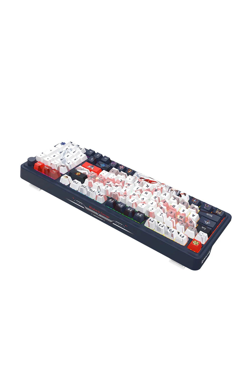 Redragon K686AK RGB Pro EISA Navy White 98+1 Gasket Wireless Mechanical Keyboard - Image 6