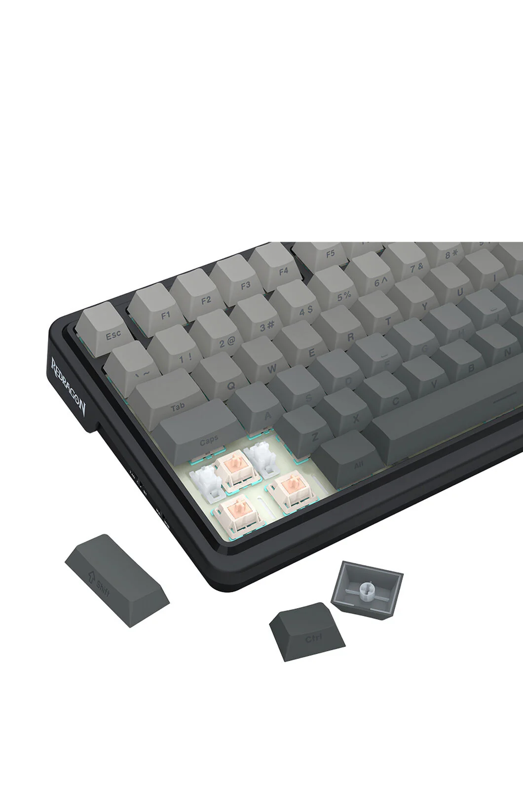 Redragon K686SP RGB Pro EISA Grey 98+1 Gasket Wireless Mechanical Keyboard - Image 8