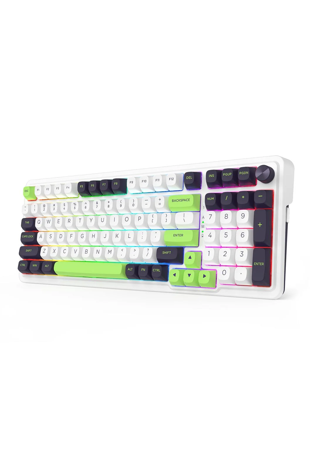 Redragon K686WGB RGB MAX EISA Green 98+1 Gasket Wireless Mechanical Keyboard - Image 3