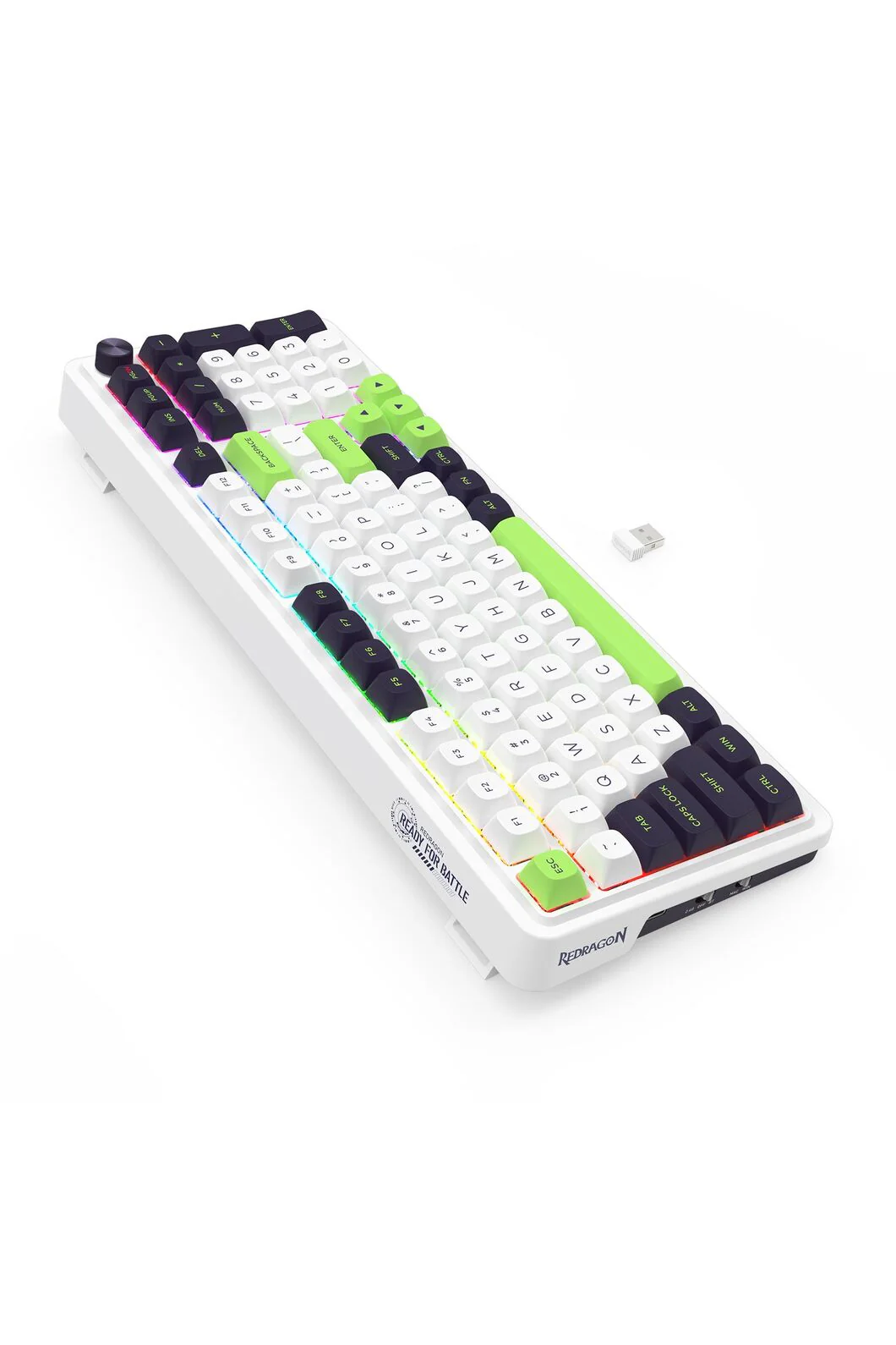Redragon K686WGB RGB MAX EISA Green 98+1 Gasket Wireless Mechanical Keyboard - Image 6
