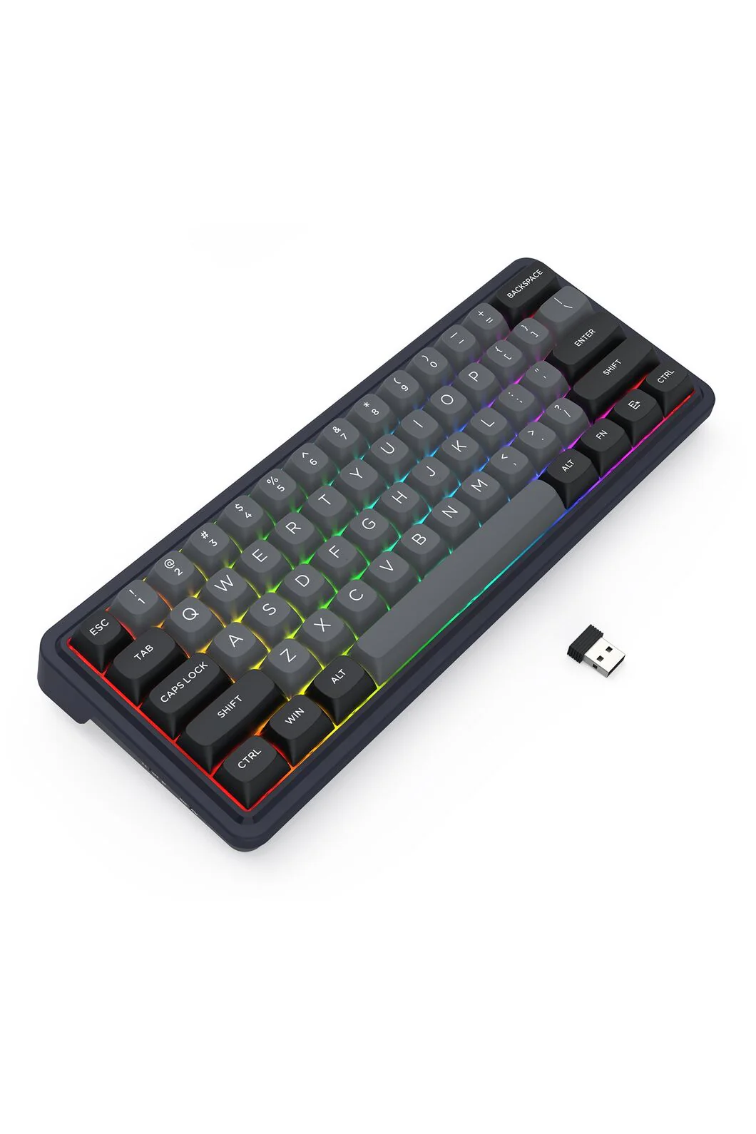Redragon K730GB RGB Pro Draconic V2 Black 60% Gasket Wireless Mechanical Keyboard - Image 3