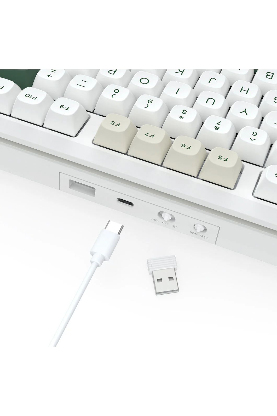 Redragon K734WCG RGB Pro Wildslash White TKL Gasket Wireless Mechanical Keyboard - Image 9
