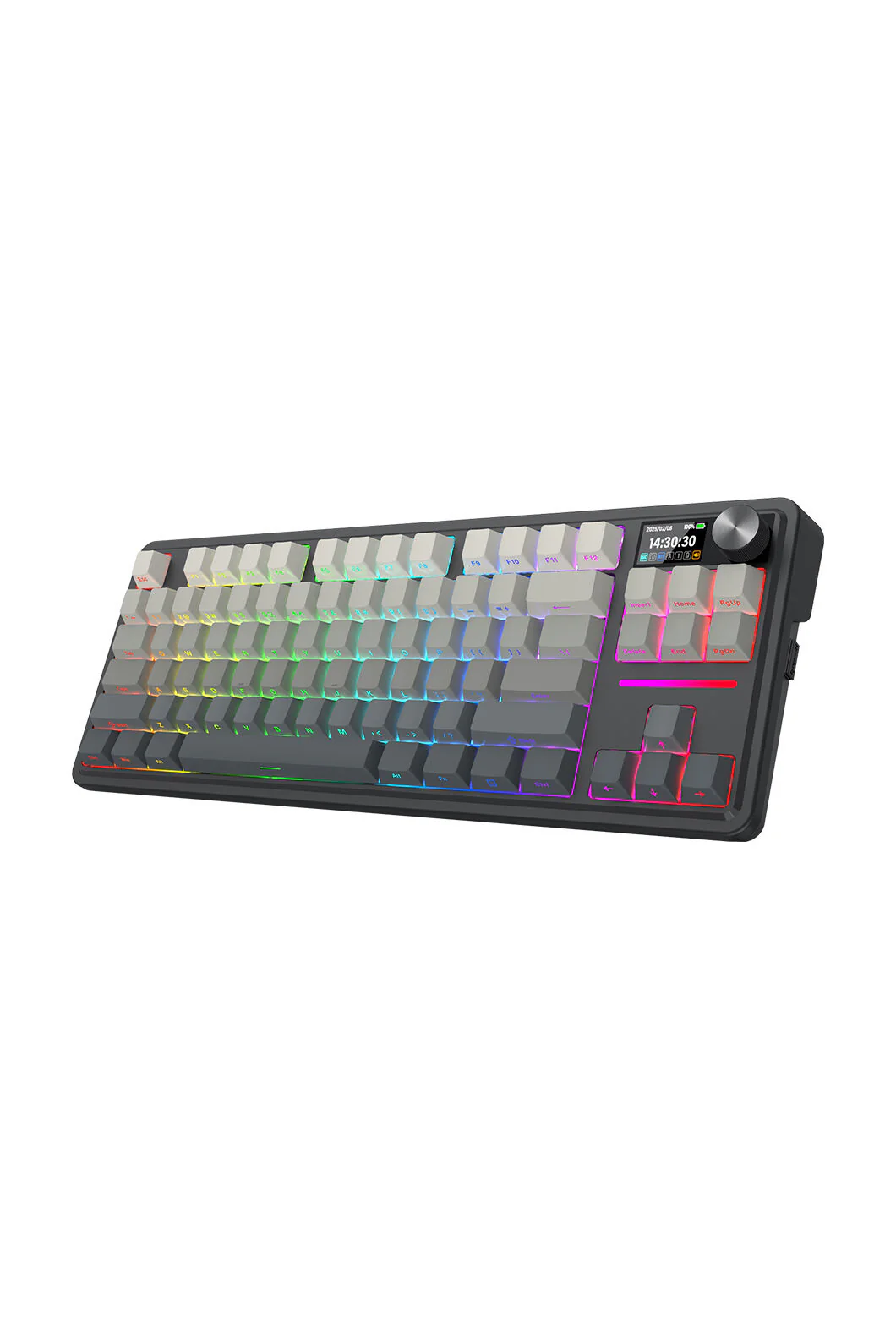 Redragon K743SP-RGB-PRO Antonium LCD Black 75% Customisable RGB Mechanical Gaming Keyboard - Image 3