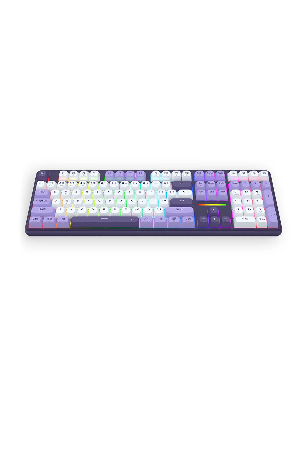 Redragon K745 PRO ANTONIUM Blue/Purple 108 Keys Gasket Tri-Mode Mechanical Keyboard - Image 4