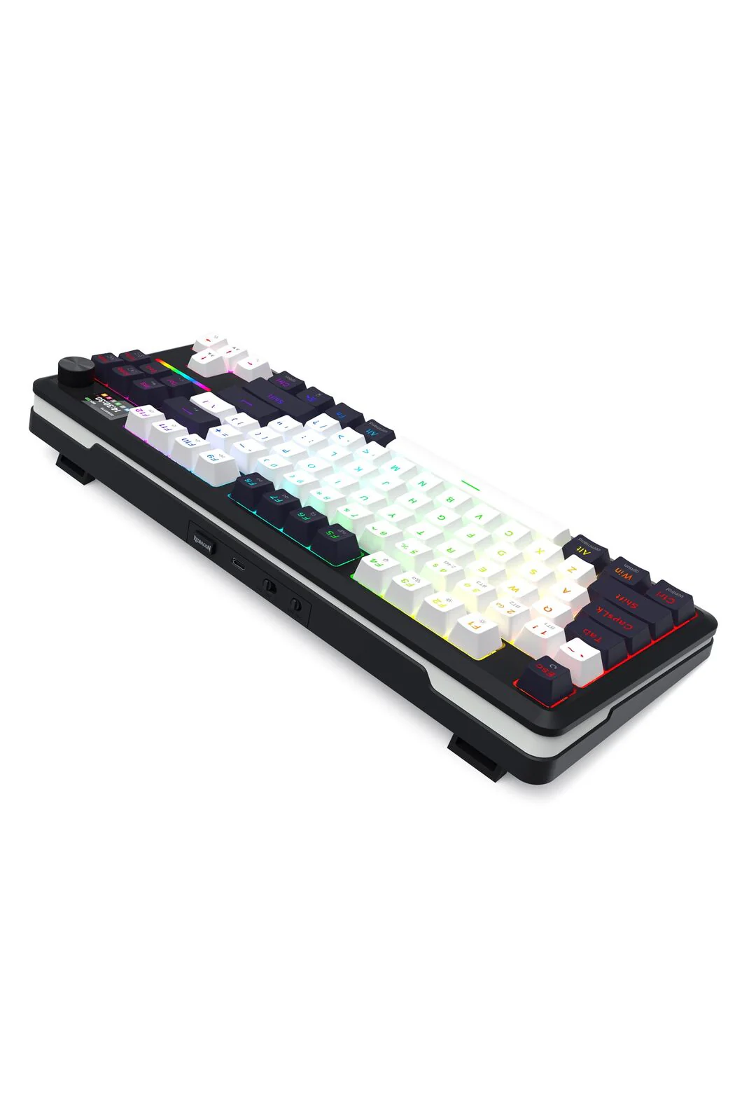 Redragon K746WB RGB Pro Wildslash LCD Black 84-Key Gasket Wireless Mechanical Keyboard - Image 4