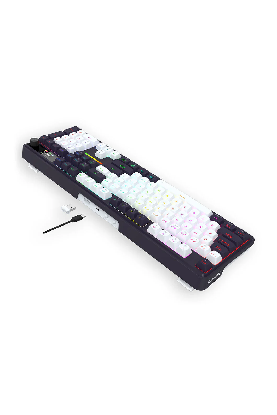 Redragon K762WB-RGB-PRO Terraflare KB - Black/White - Image 5