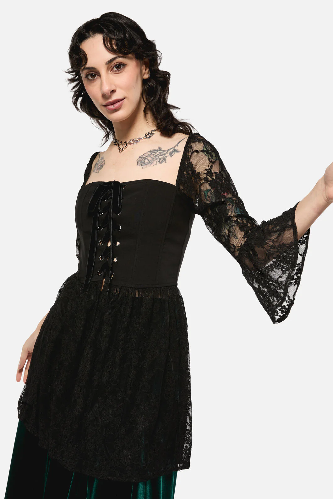 Keeper Of The Woods Lace Corset Top - Image 3