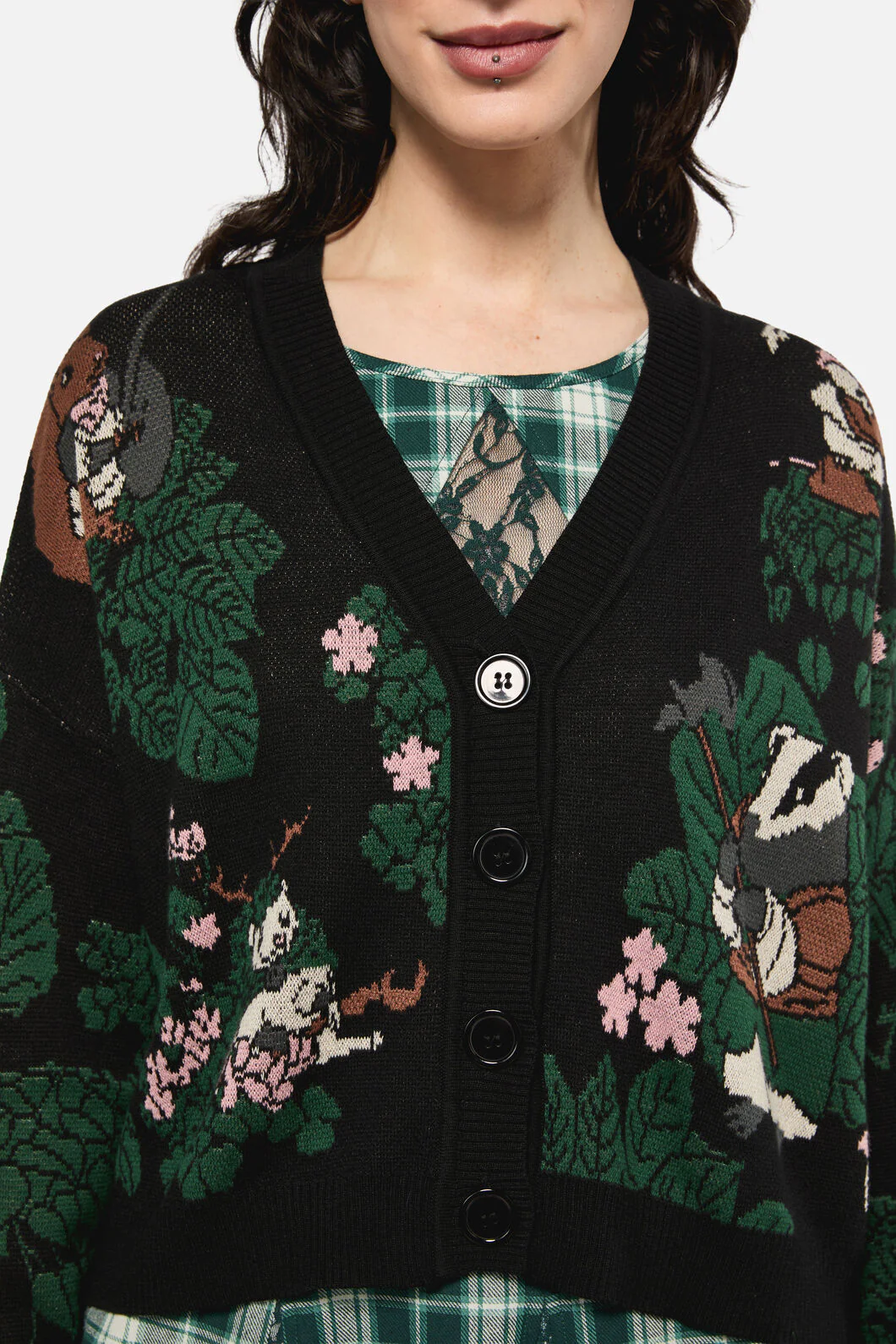 Keeper Of The Woods Graphic Knit Cardigan - Image 6