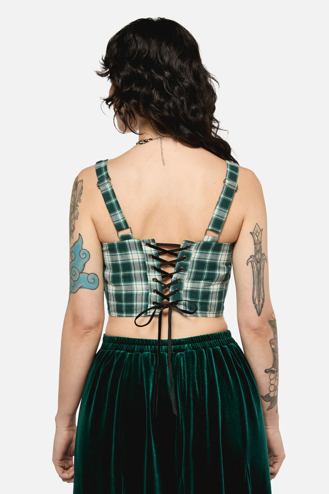 Keeper Of The Woods Tartan Corset Top - Image 3