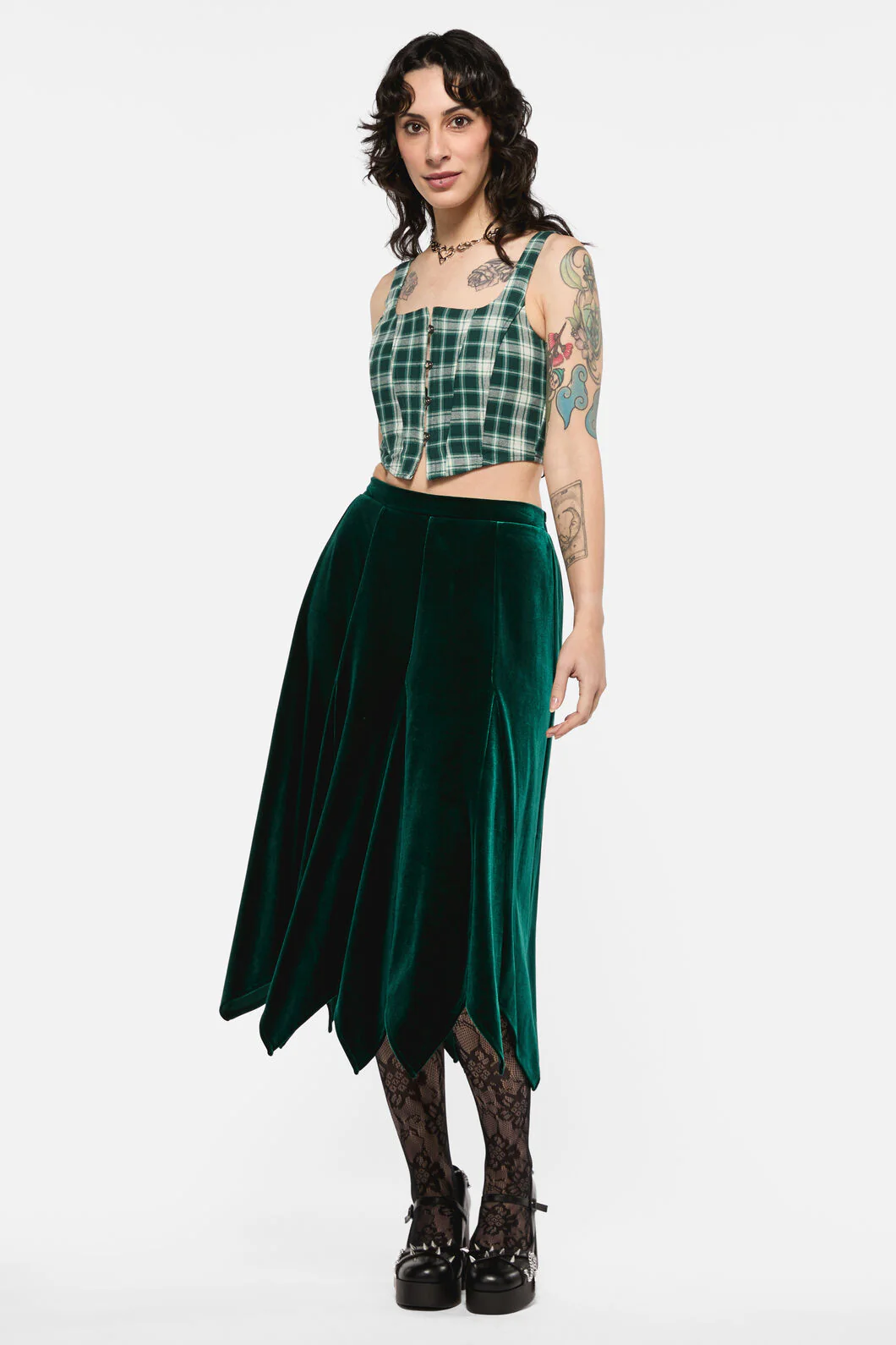 Keeper Of The Woods Tartan Corset Top - Image 4