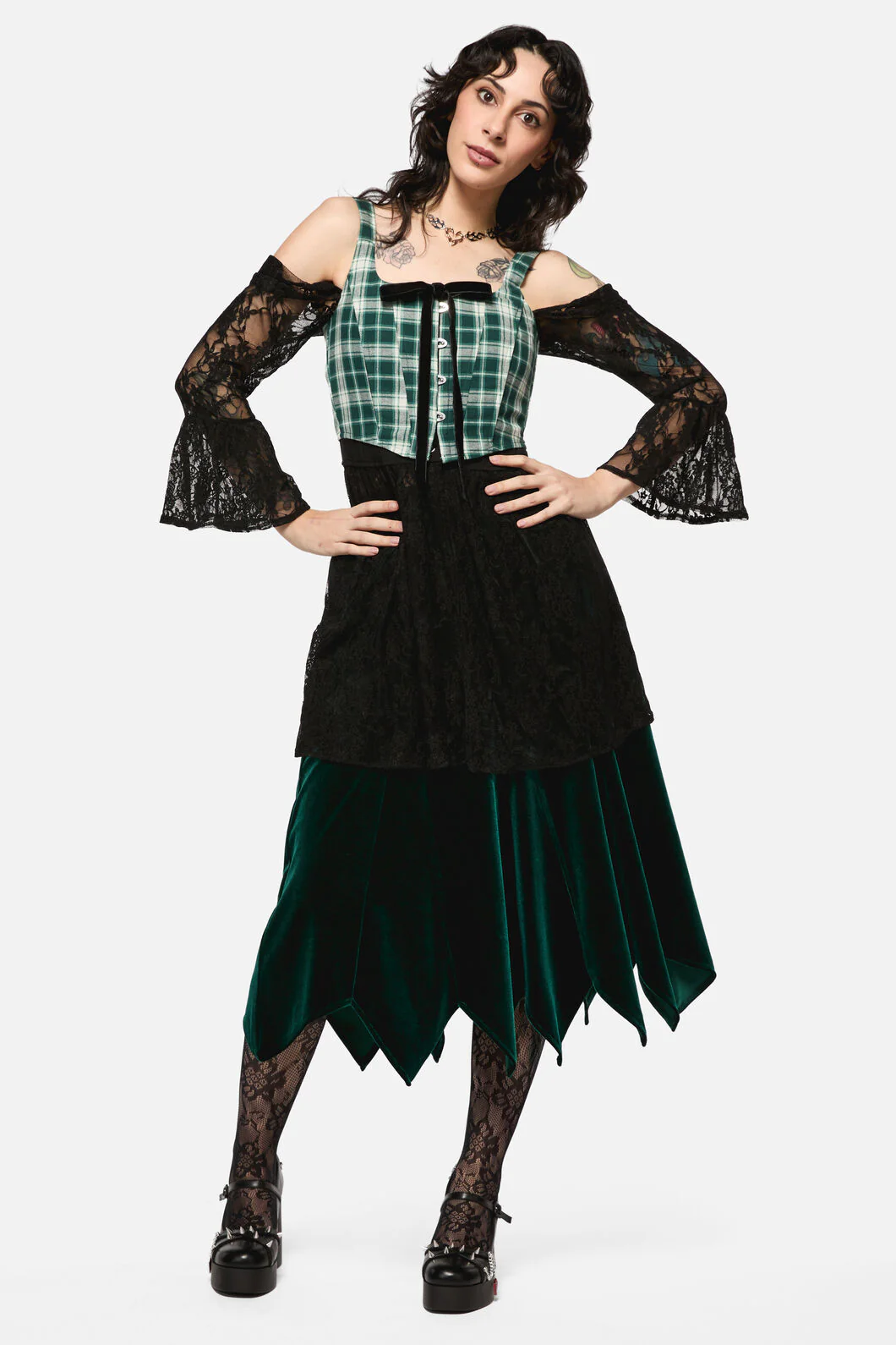 Keeper Of The Woods Tartan Corset Top - Image 5