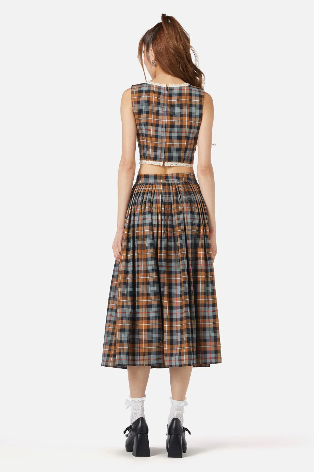 Kit Tartan Corset Top - Image 4