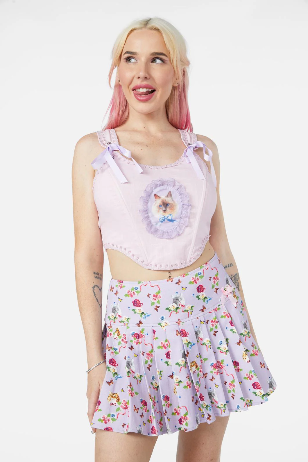 Kitsch Kitty Corset Top - Image 2