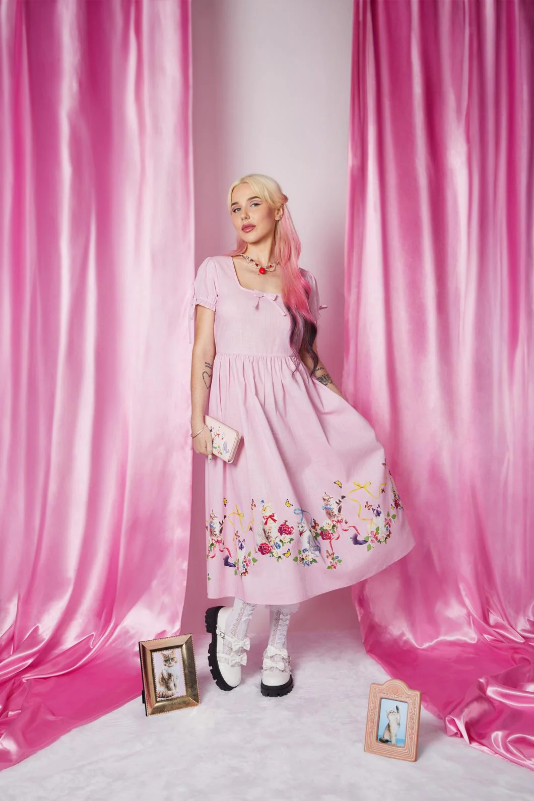 Kitsch Kitty Midi Dress - Image 2