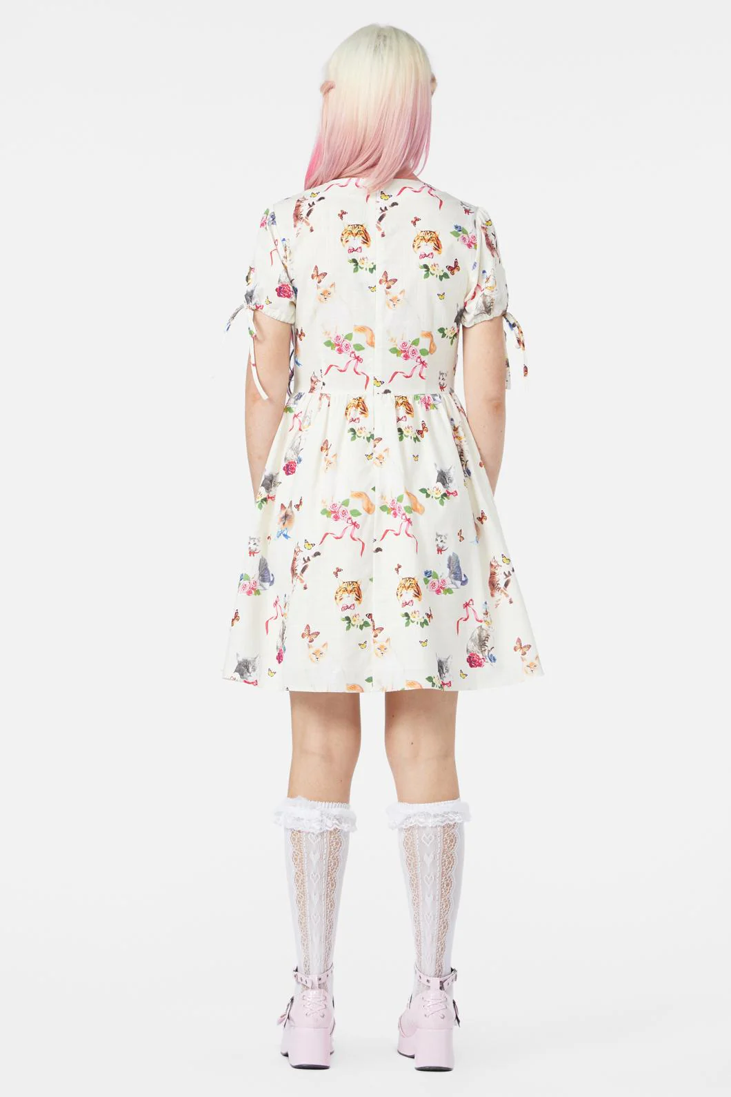 Kitsch Kitty Print Dress - Image 9