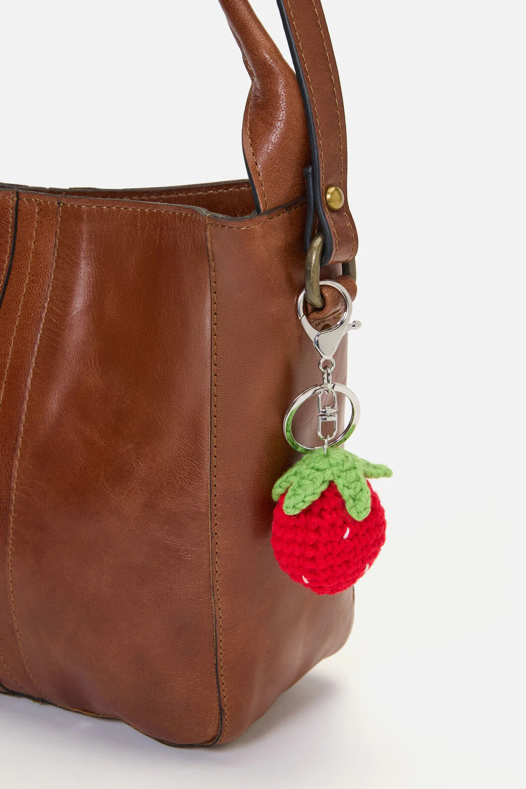Knit Strawberry Bag Charm - Image 2