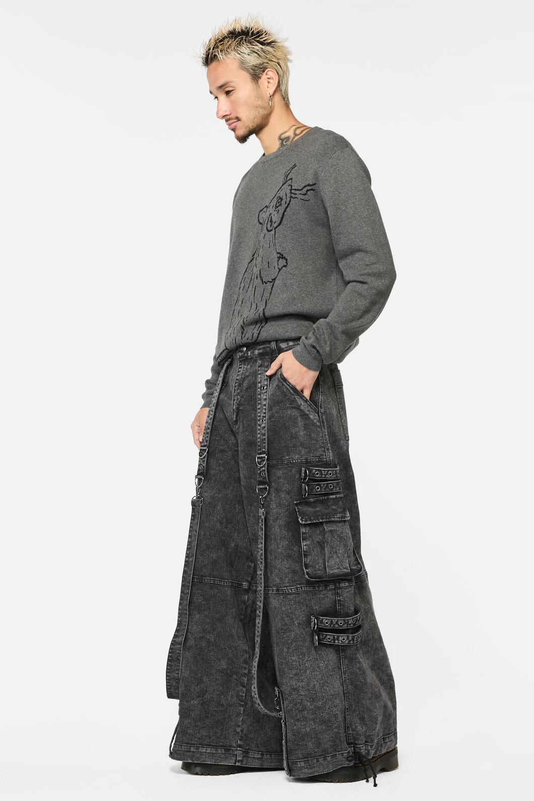 Laneway Acid Wash Grunge Pants - Image 3