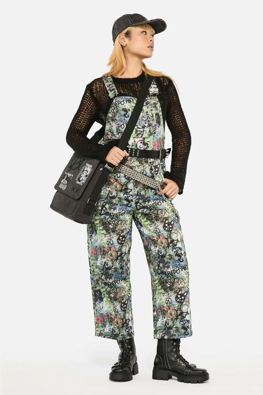 Laneway Print Drill Overalls - Image 8