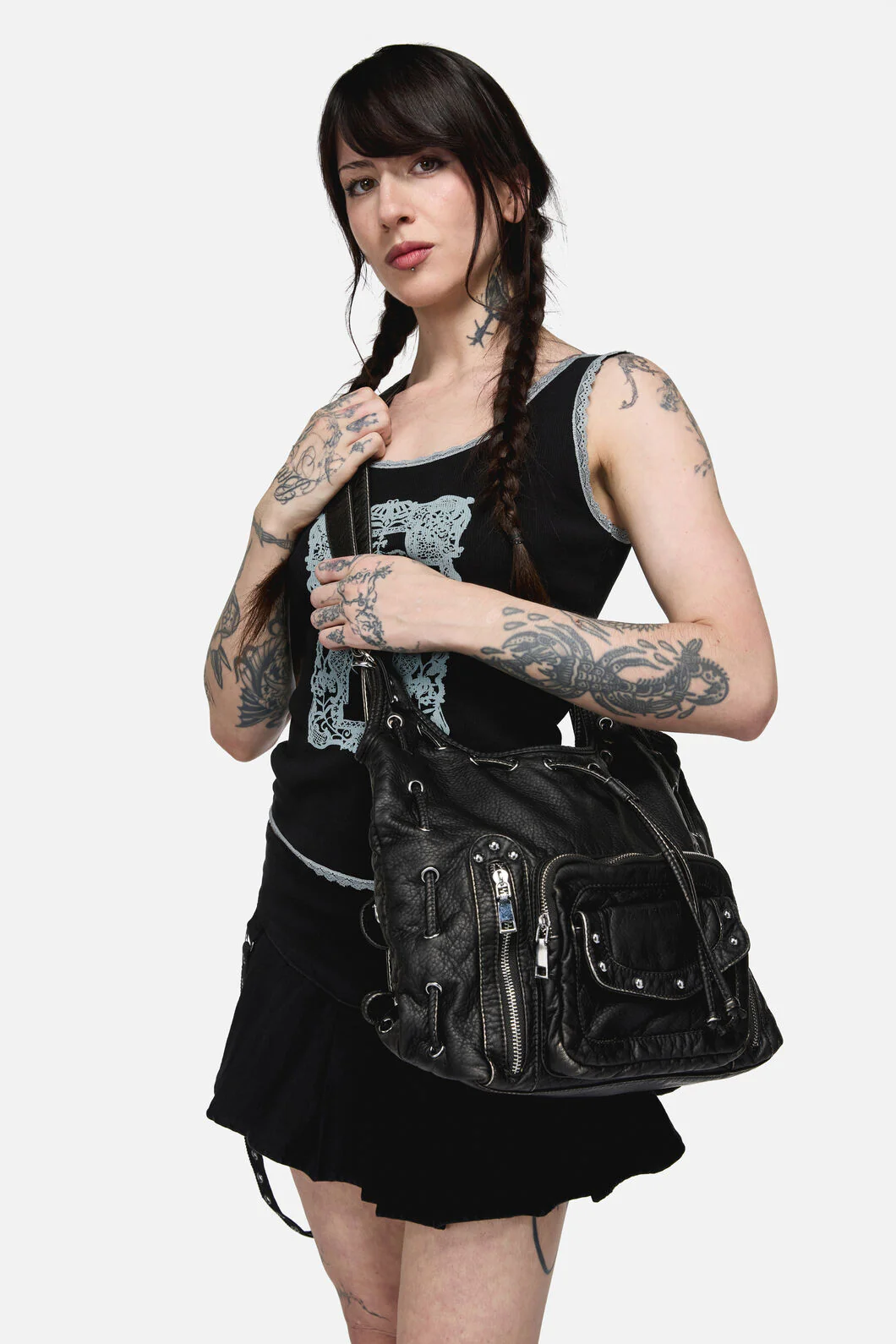 Large Slouch Stud Bag
