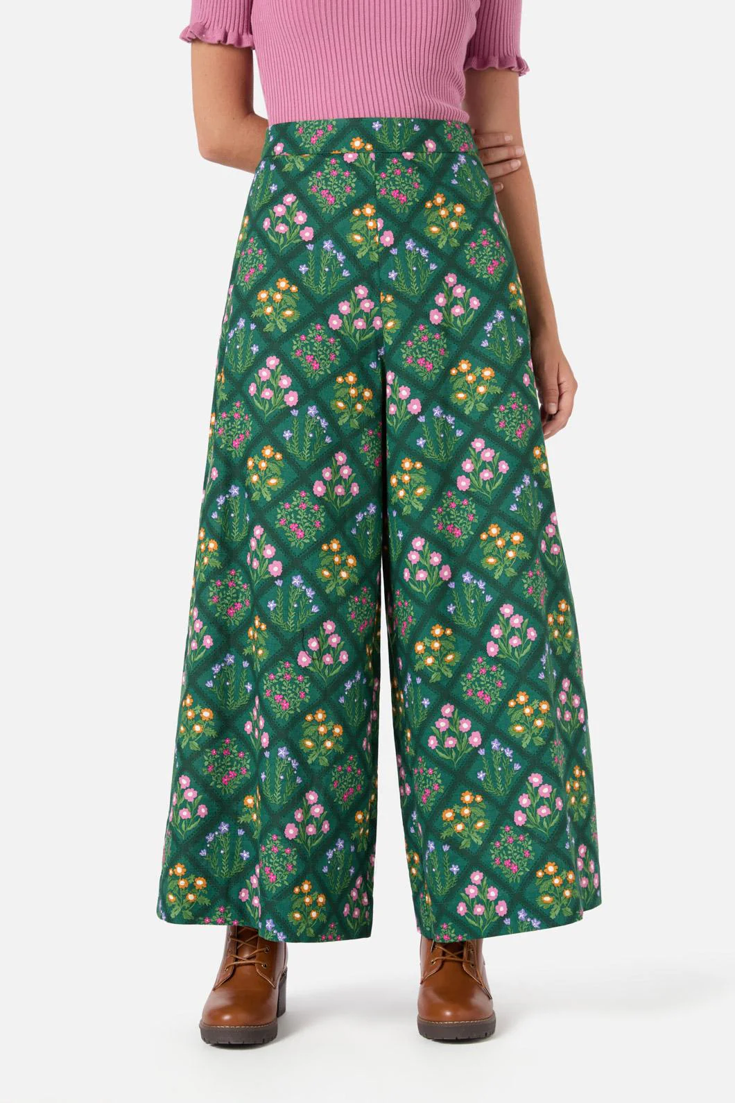 Lattice Floral Culotte - Image 2