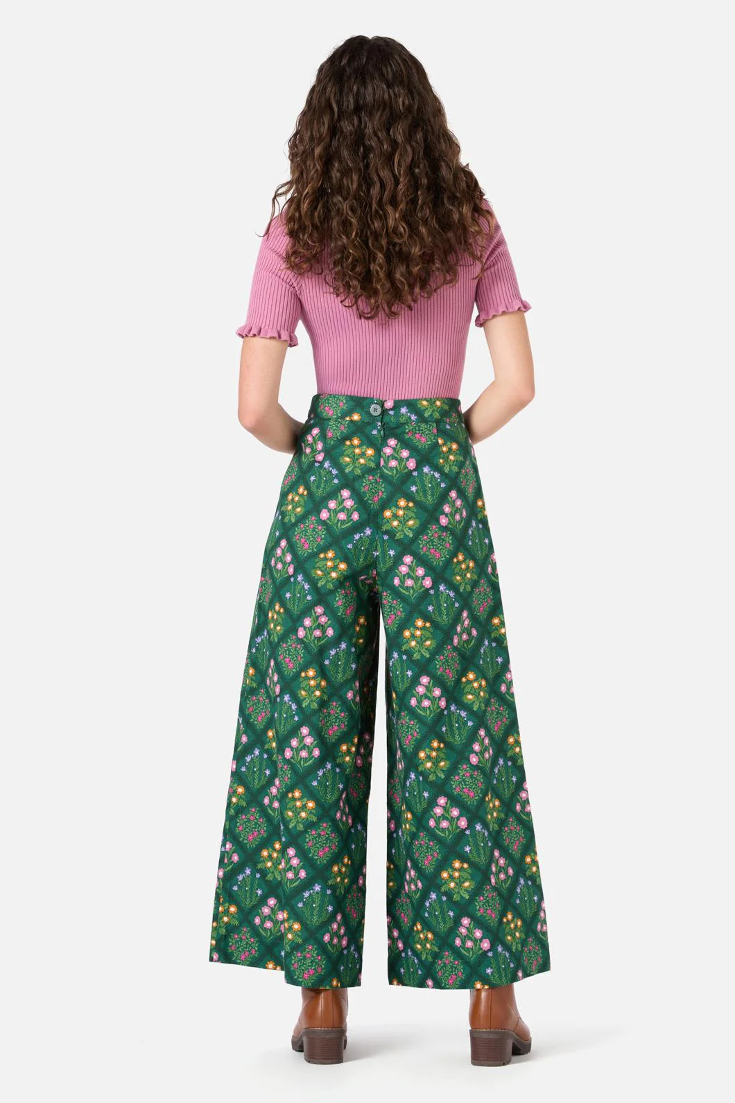 Lattice Floral Culotte - Image 5