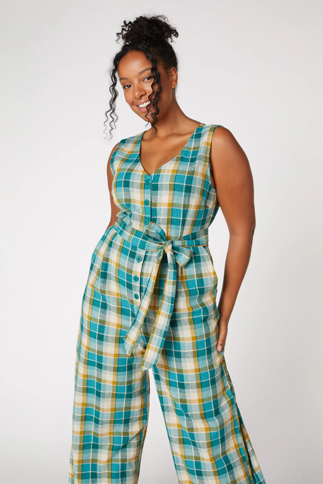 Laura Check Jumpsuit - Image 7