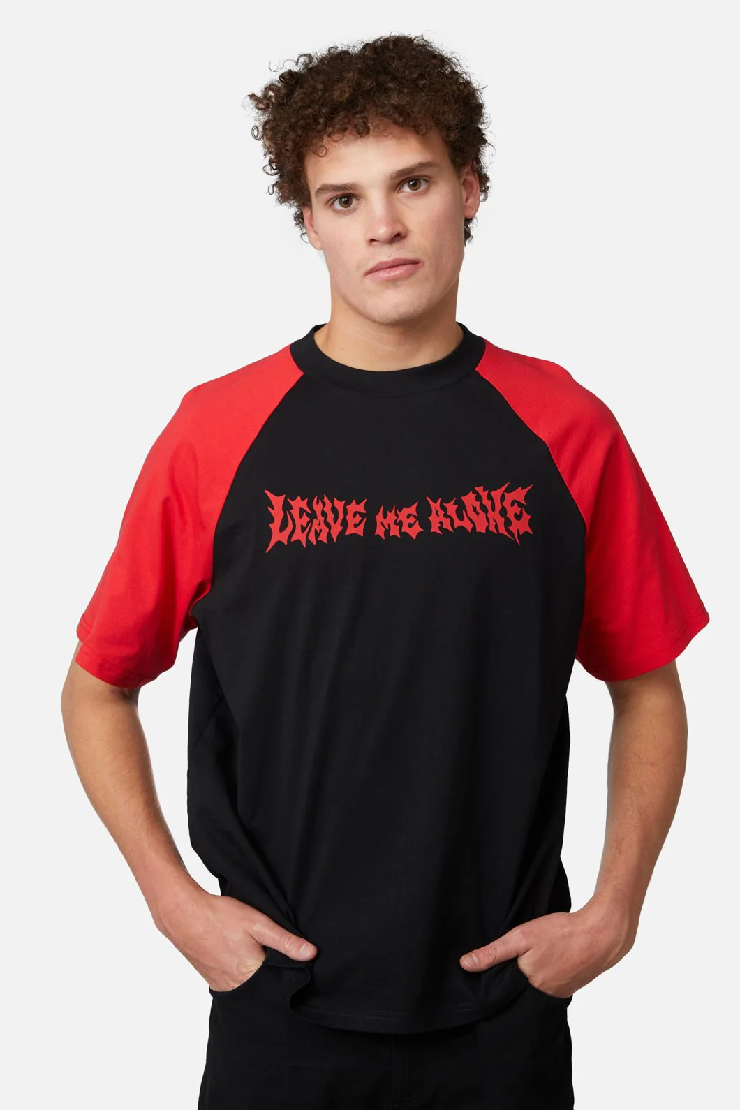 Leave Me Alone Contrast Raglan Tee