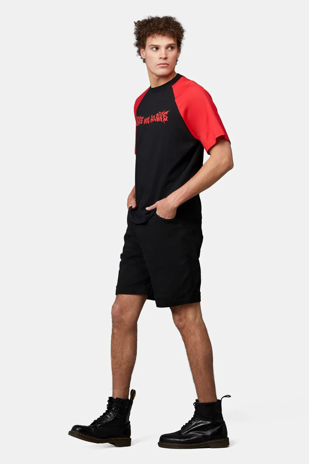 Leave Me Alone Contrast Raglan Tee - Image 4