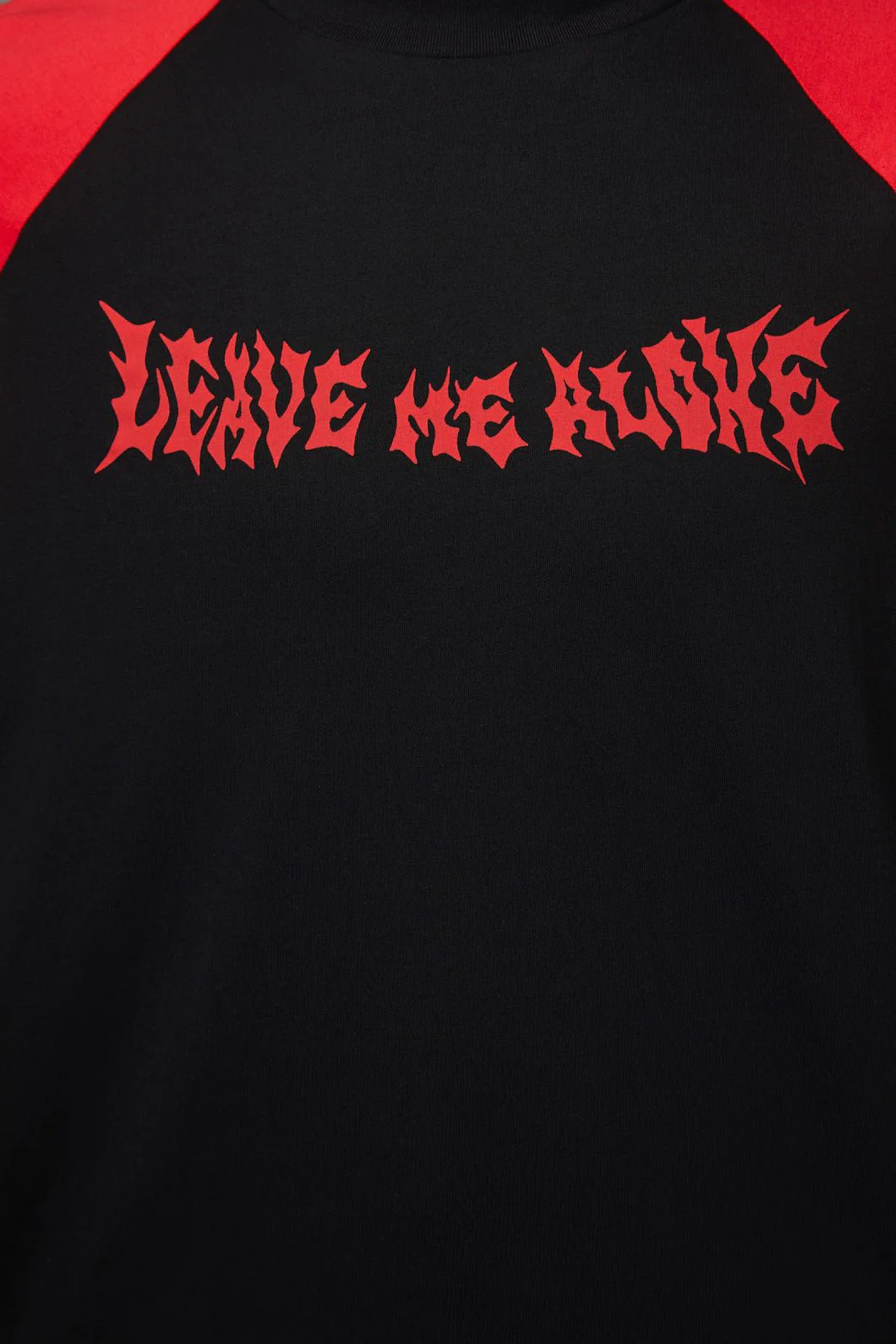 Leave Me Alone Contrast Raglan Tee - Image 6