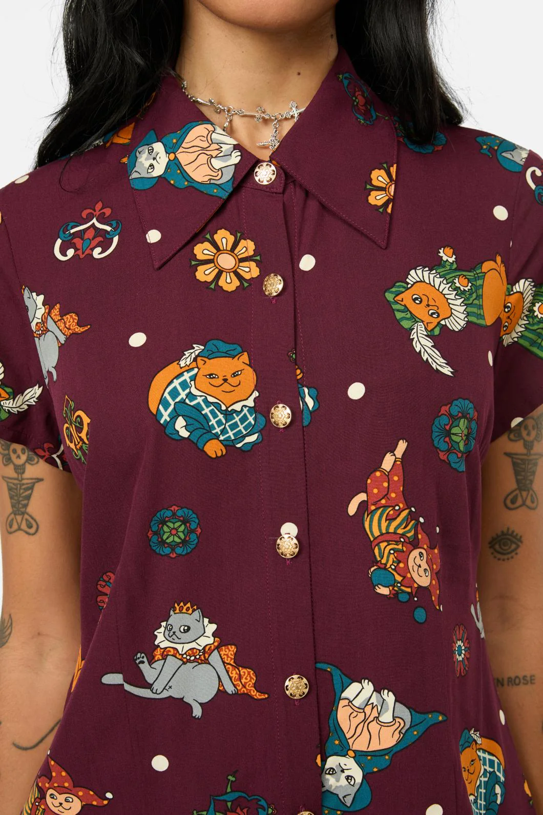 Left Right Print Blouse - Image 6