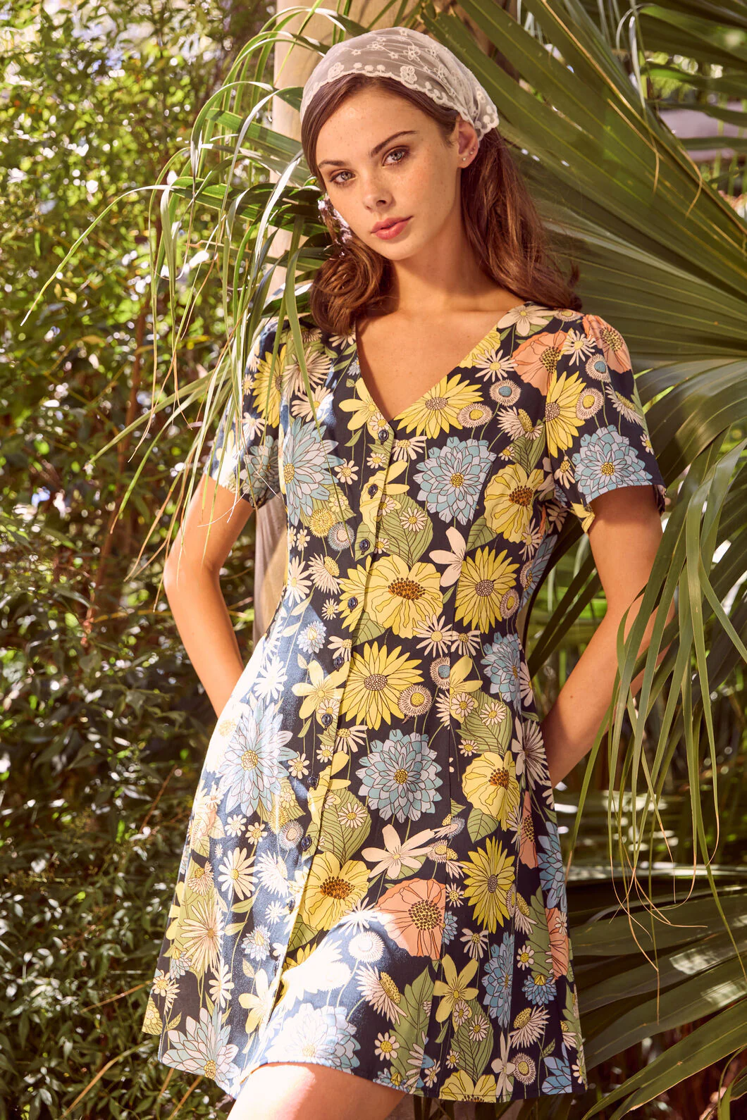 Leonie Floral Mini Dress - Image 2