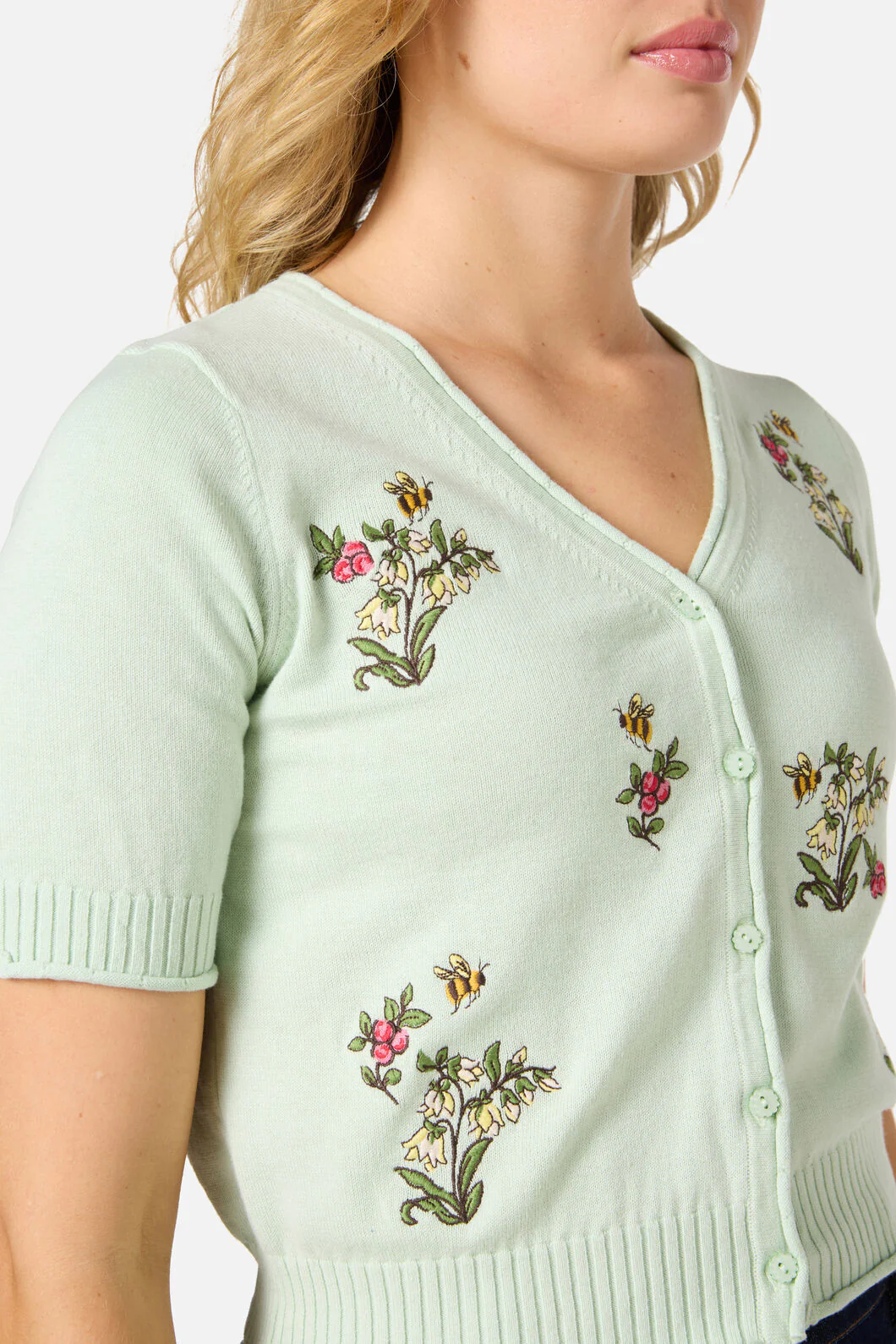 Libby Bee Embroidered Cardigan - Image 5