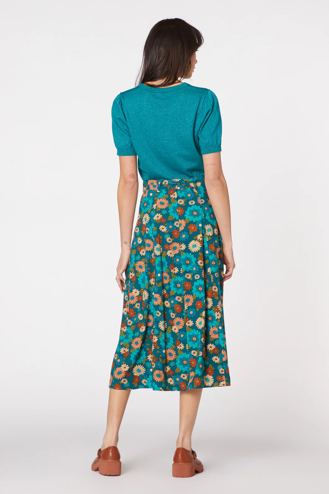 Lindy 70S Floral Skirt - Image 4