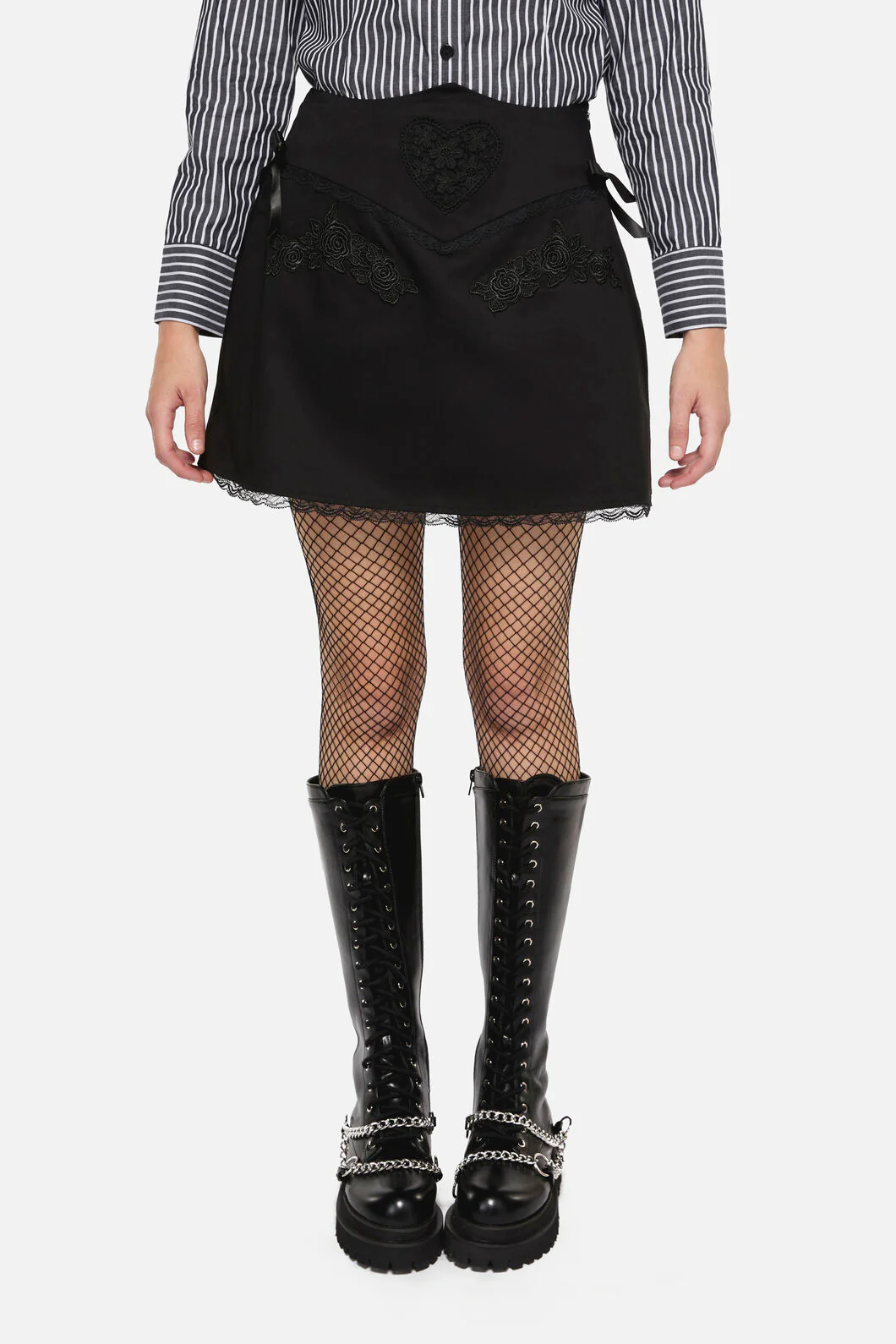 Little Bitter Lacey Mini Skirt - Image 2