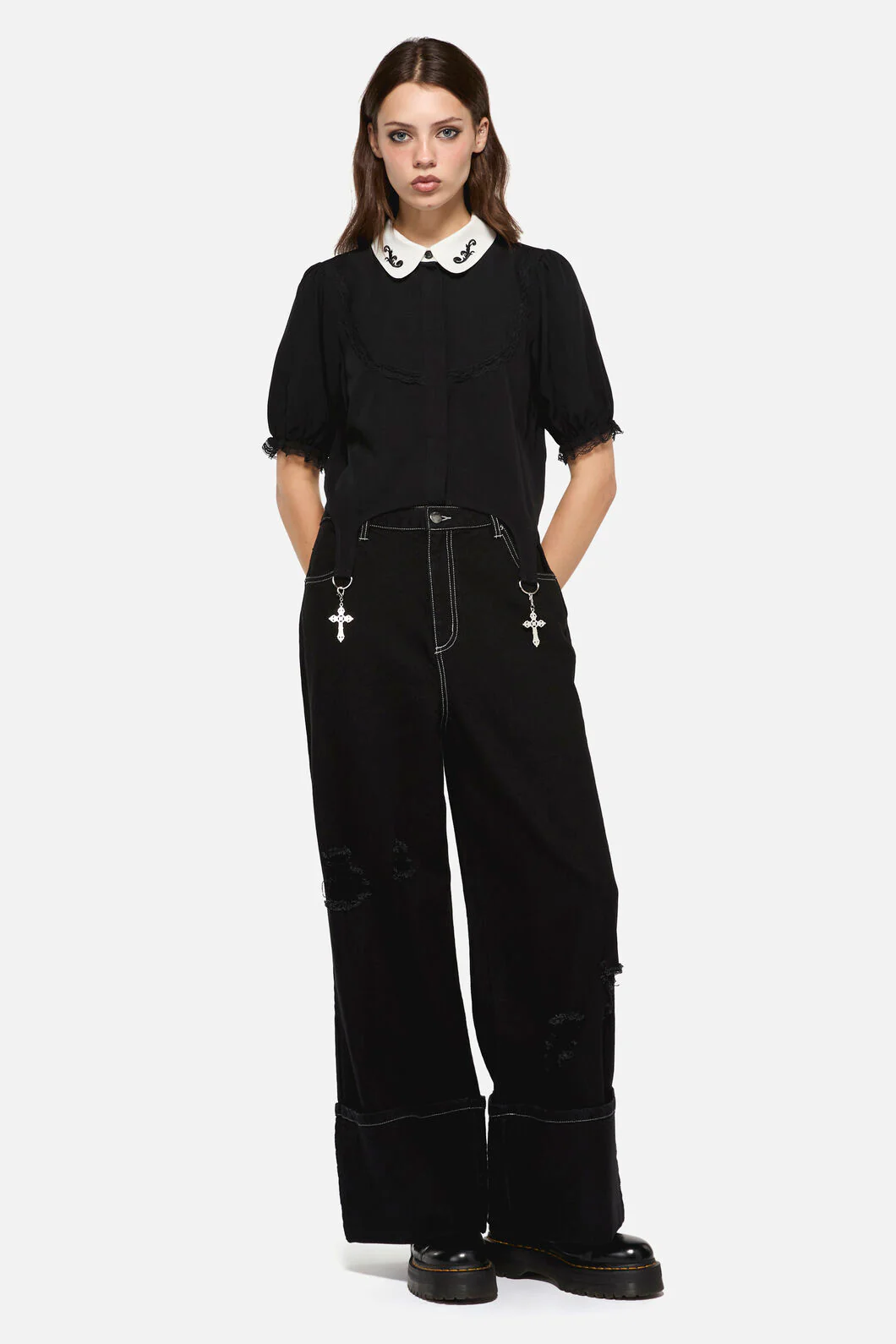 Little Bitter Maid Crop Blouse - Image 2